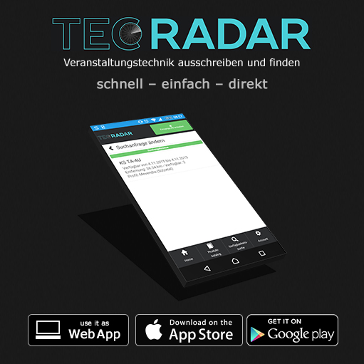 Ein Pressefoto für die App TEC RADAR